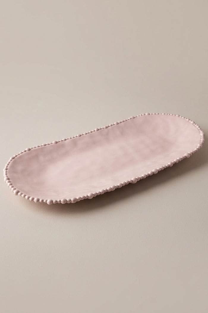 Le Forge Melamine Pearl Platter 53cm French Pink