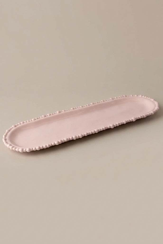 Le Forge Melamine Pearl Platter 45cm French Pink