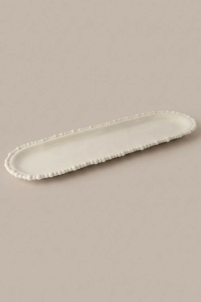Le Forge Melamine Pearl Platter 45cm Sand