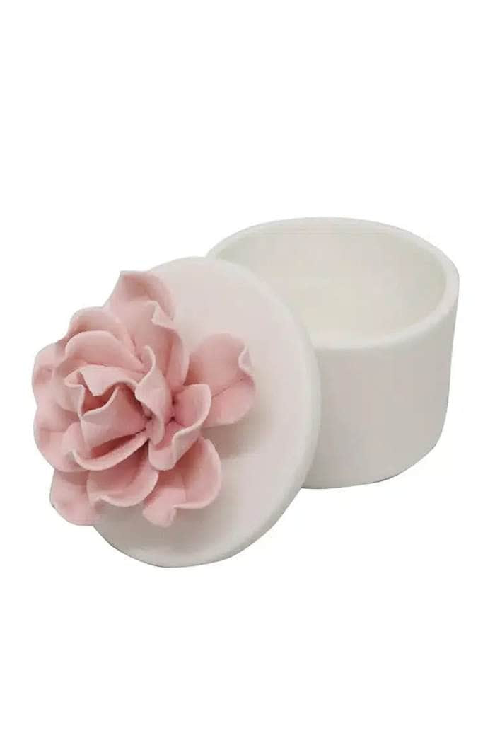 Le Forge Flower Vessel w/Lid Large Light Pink