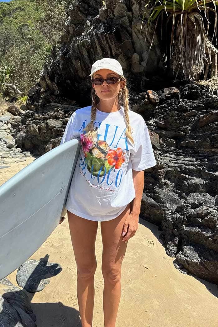 TYRL Agua De Coco Oversized T-Shirt White 2