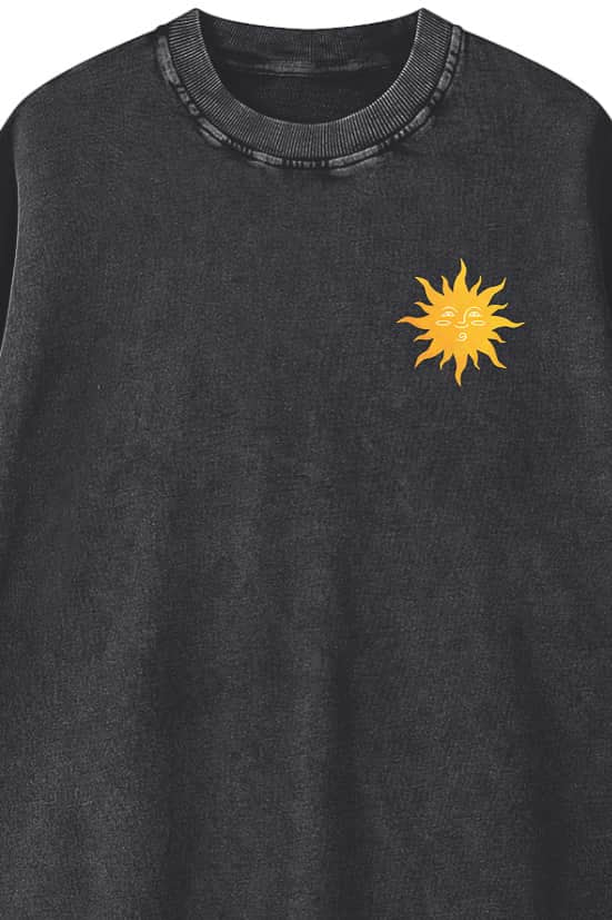 TYRL Le Soleil Acid Wash T-Shirt Vintage Grey 2