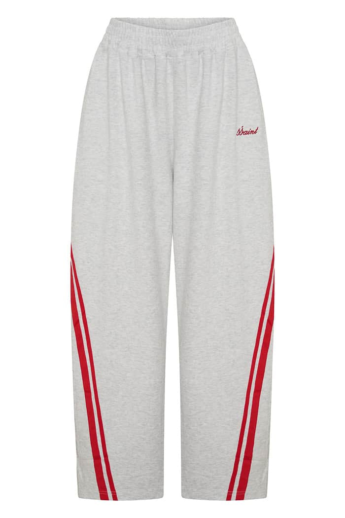 SŚAINT Barrel Track Pant Grey Red 2