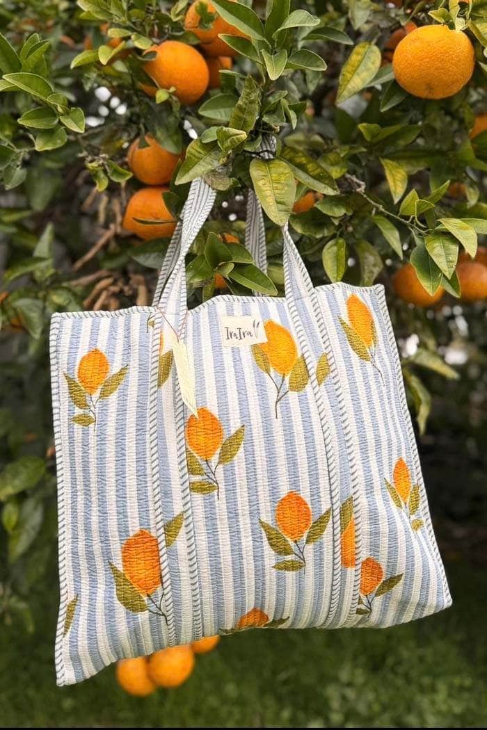 Ira Ira Lemon Tote Bag Grey