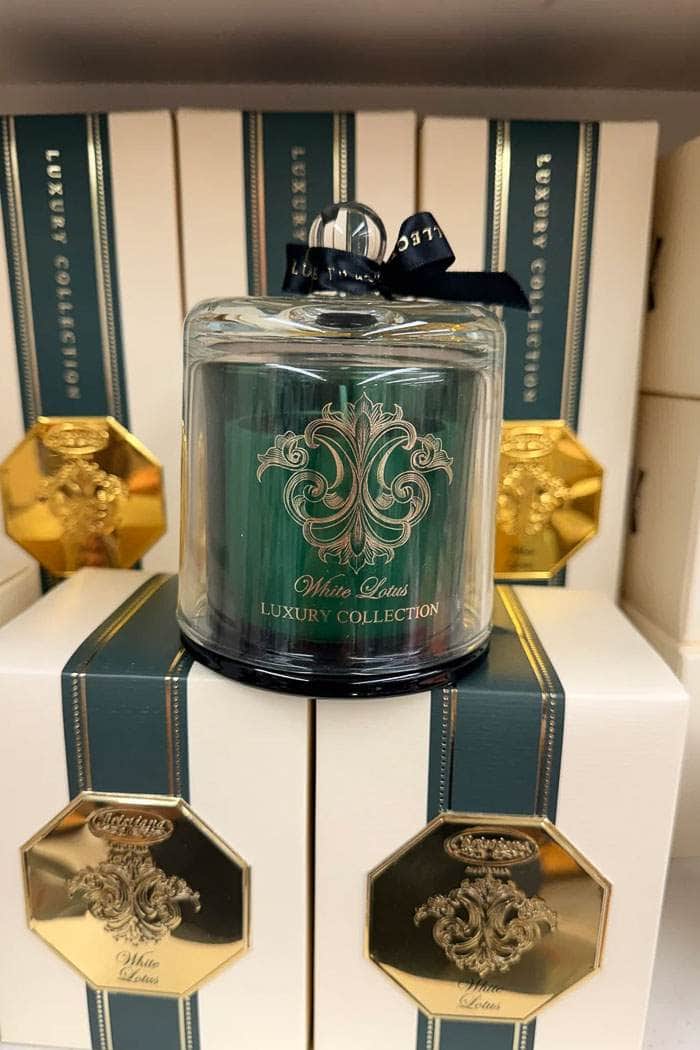 Christiana Candle Jar White Lotus Green 250g