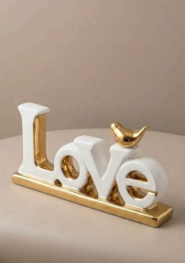 Jonglea Statue Love Sign W/Bird 25CM
