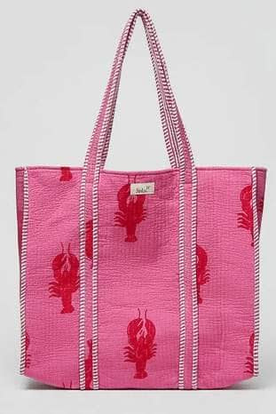 Ira Ira Lobster Tote Bag Pink 2