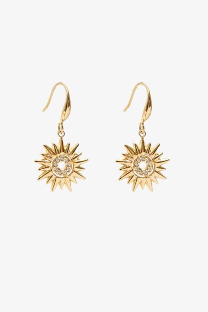 Antler Nile Gem Earring Gold