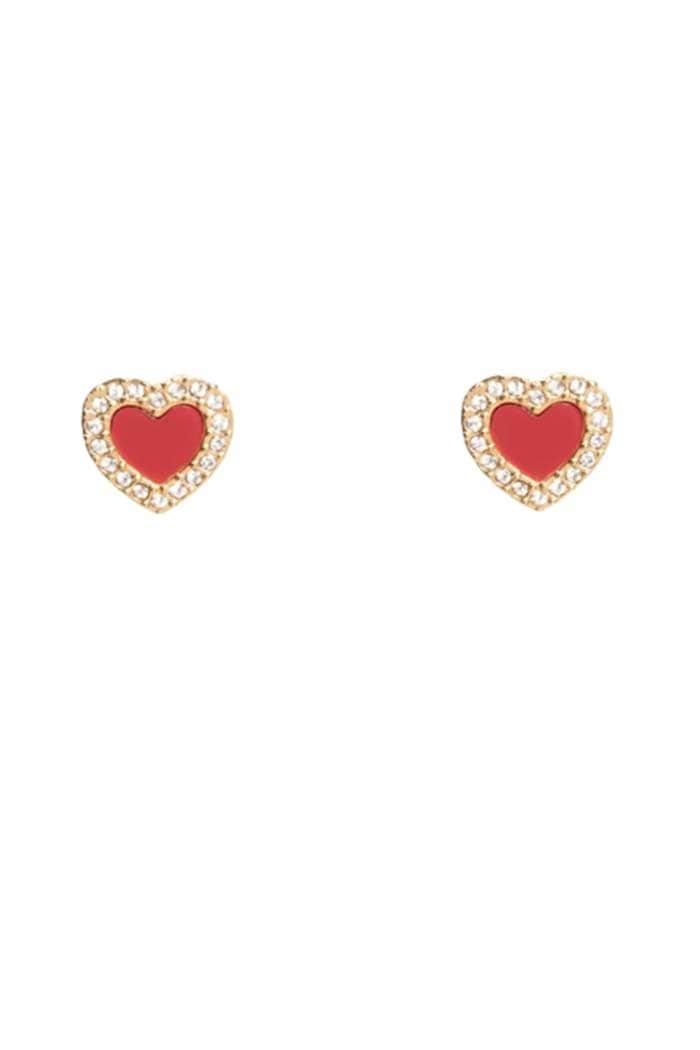 Antler Heart of Fire Earring Gold