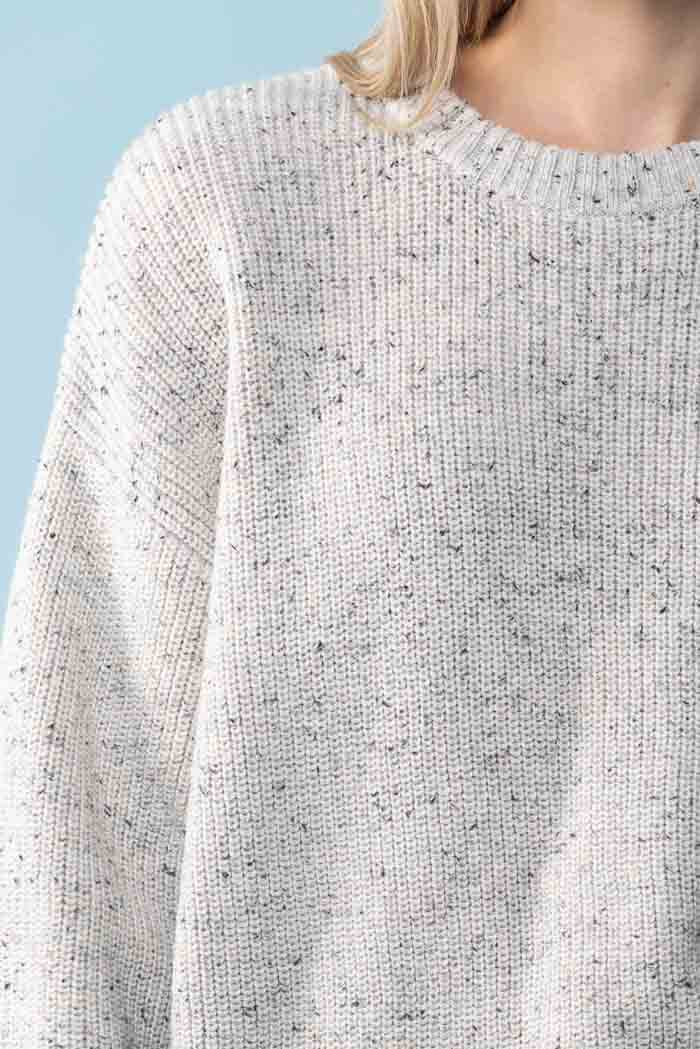 Gabrielle Knit Jumper Grey Fleck 4