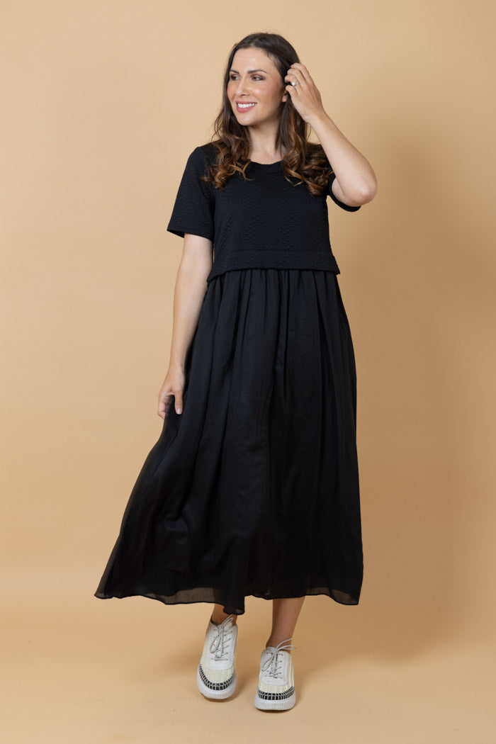 black tshirt maxi dress plus size