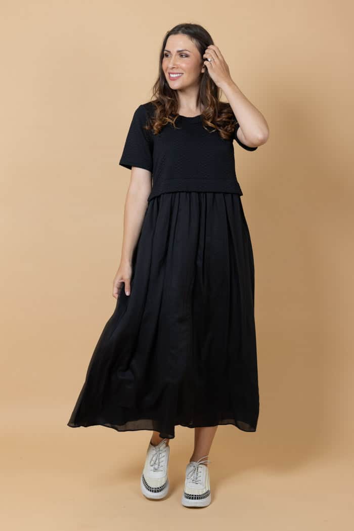 black tshirt maxi dress plus size