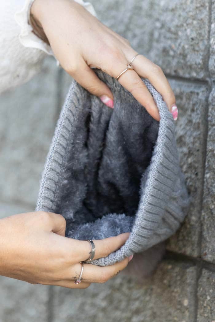 Grey Zigzag Beanie 4