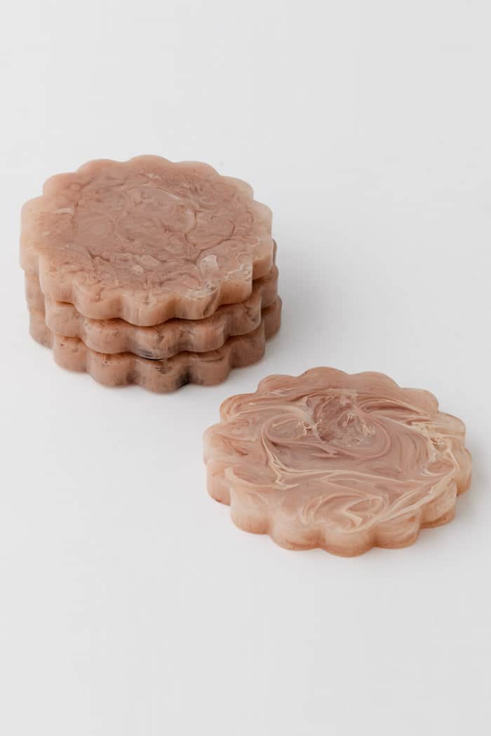Pilbeam Living Estila Coasters Set Of 4 Rosewood