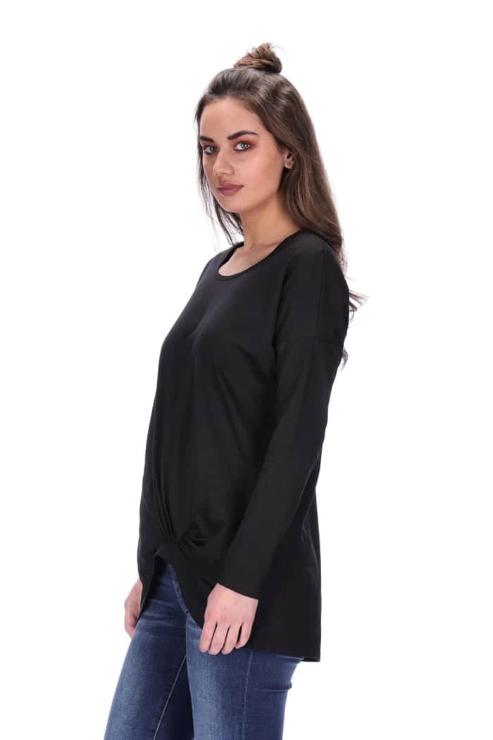 Hailey Long Sleeve Top Black 3