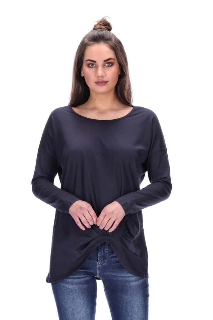 Hailey Long Sleeve Top Navy