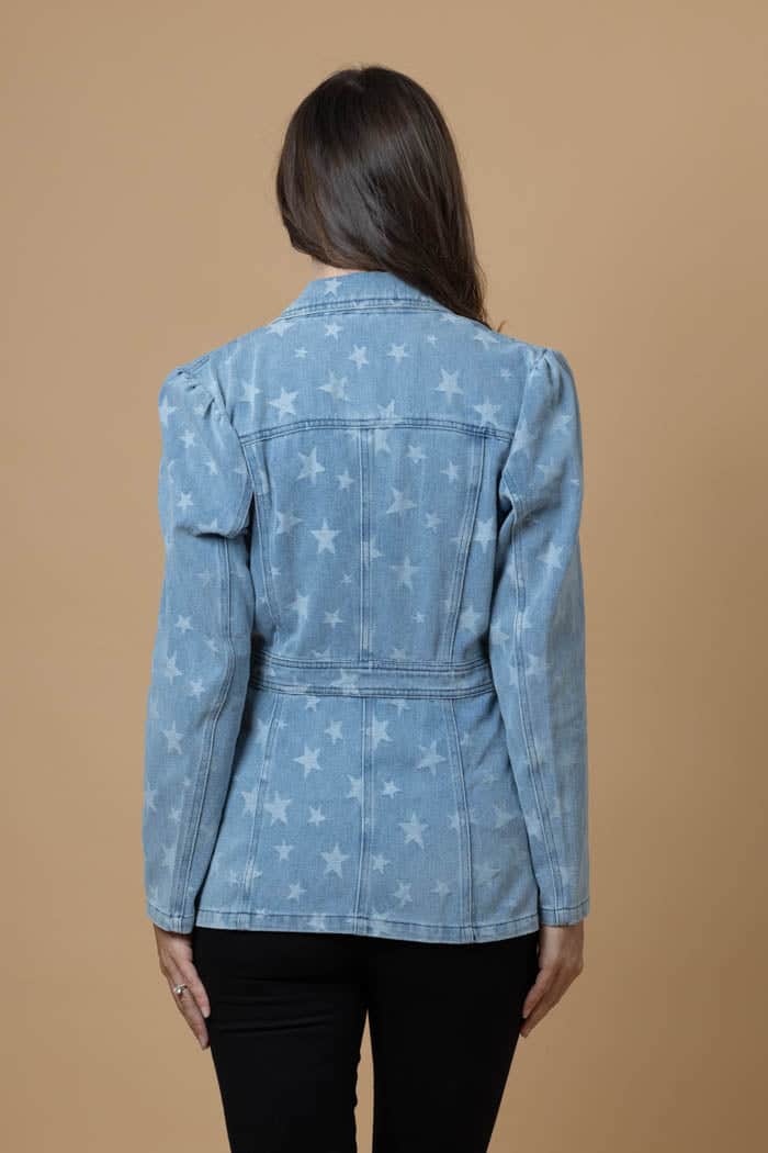 Hallie Star Denim Blazer 3