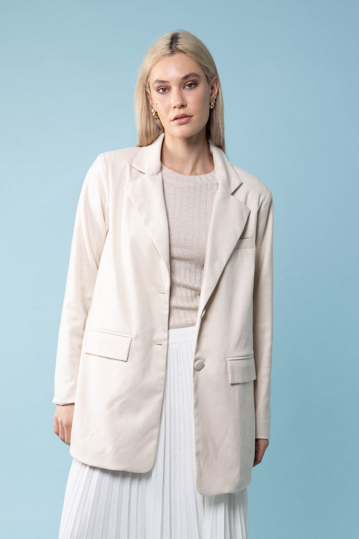 cream blazer jacket