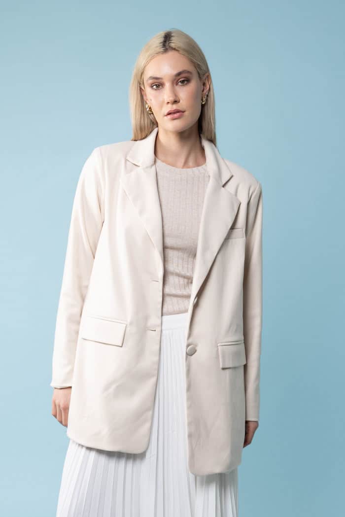 cream blazer jacket