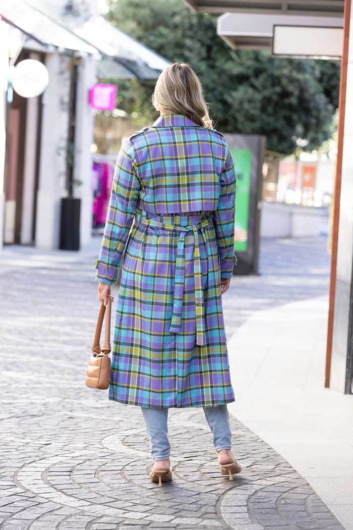 Hartley Coat Tartan Green 5