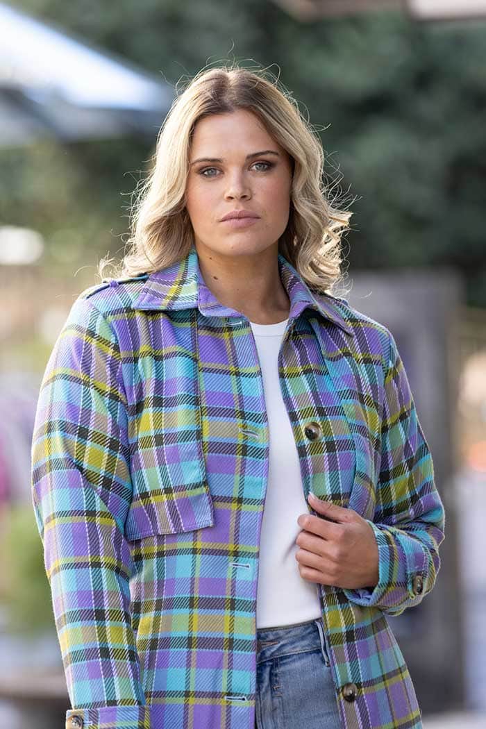 Hartley Coat Tartan Green 4