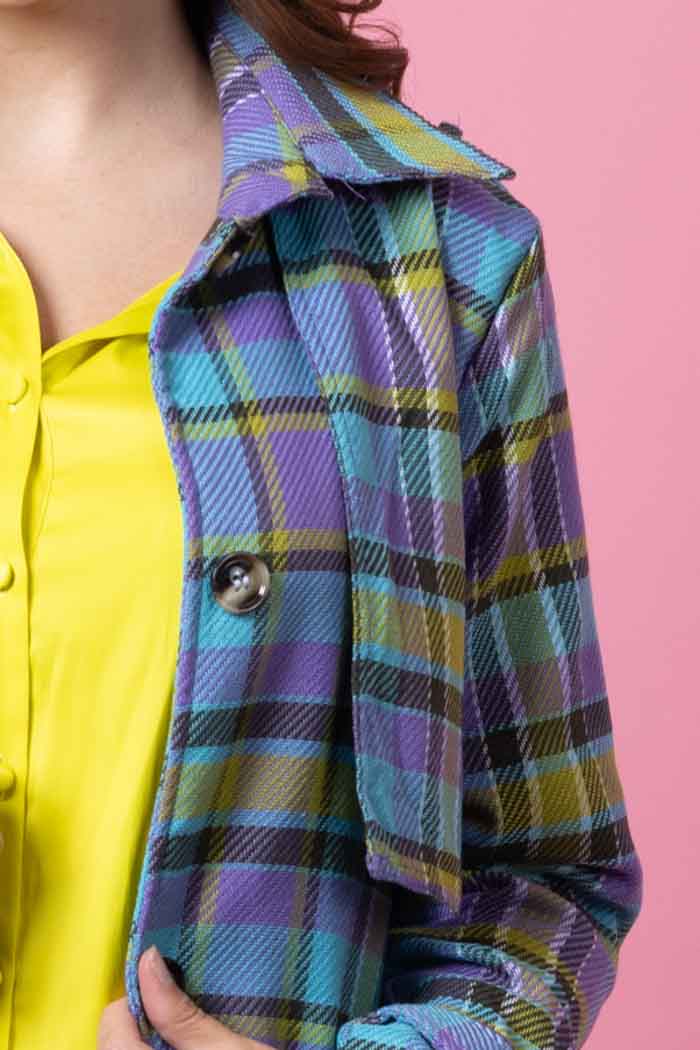 Hartley Coat Tartan Green 6