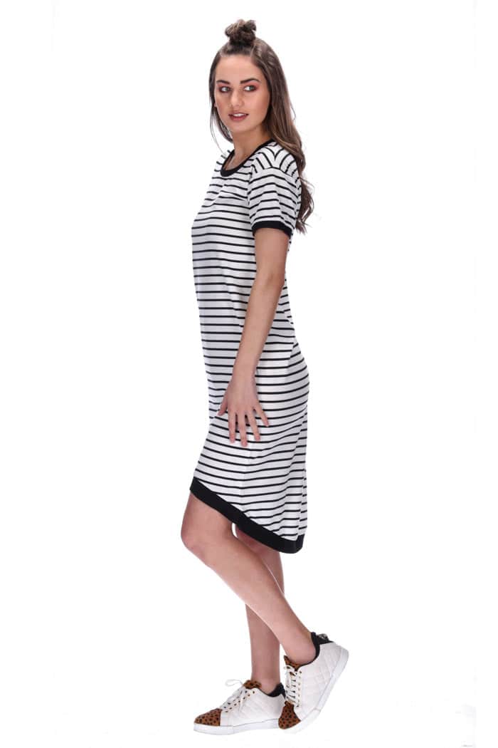Heidi Dress Black Stripe 3