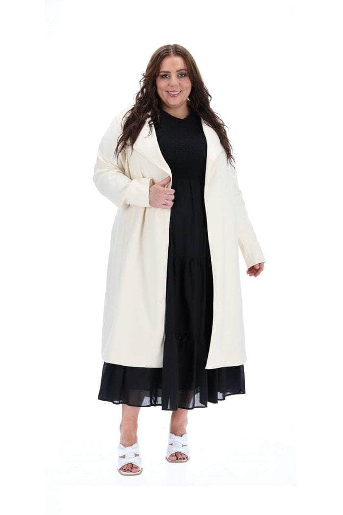 cream coat plus size