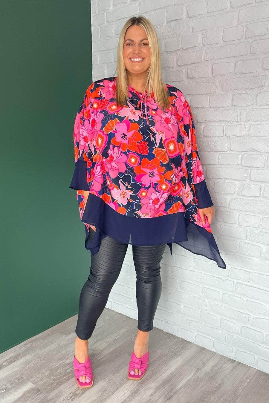 plus size navy pants