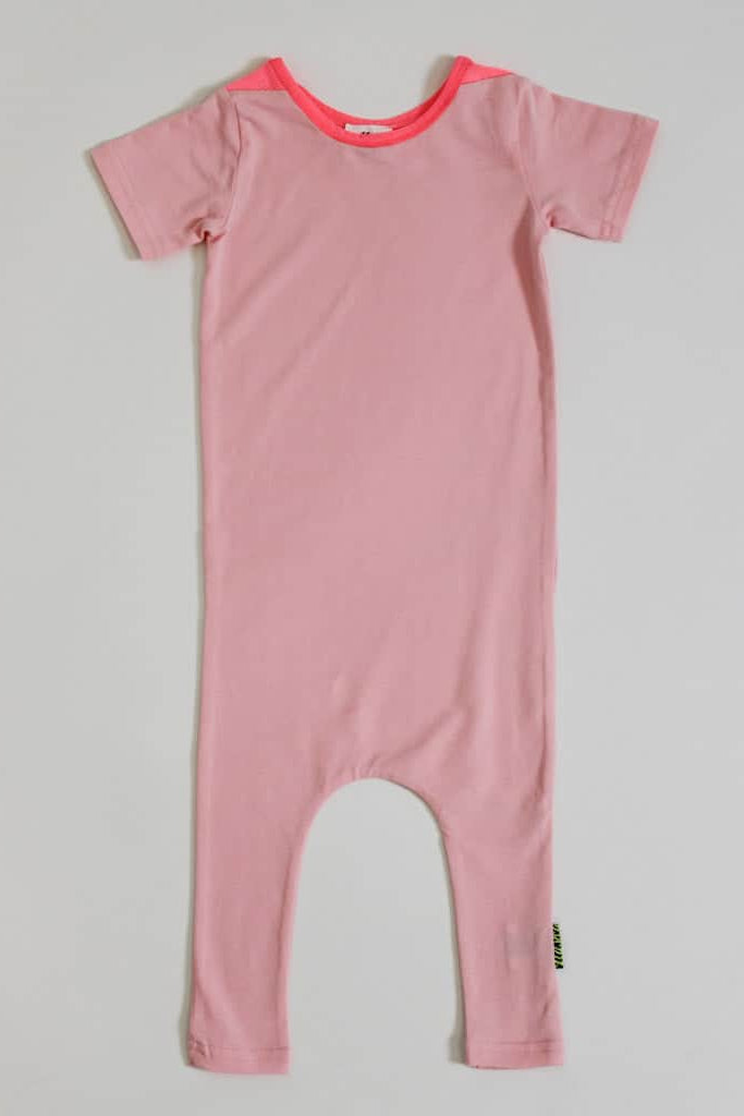 pink baby romper