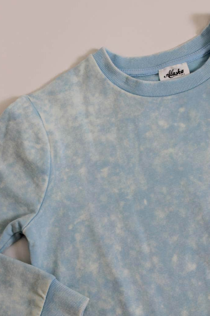 Zander Acid Wash Sweater Blue 3