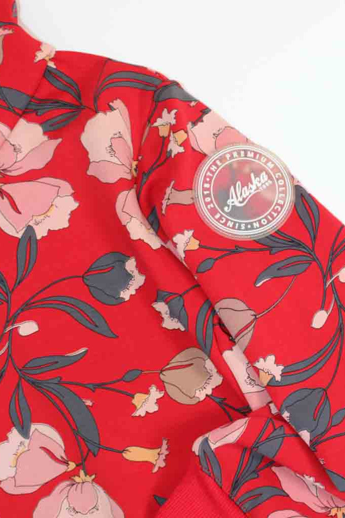 Storm Hoodie Red Floral 4