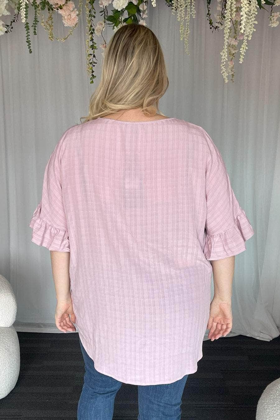 plus size blush top