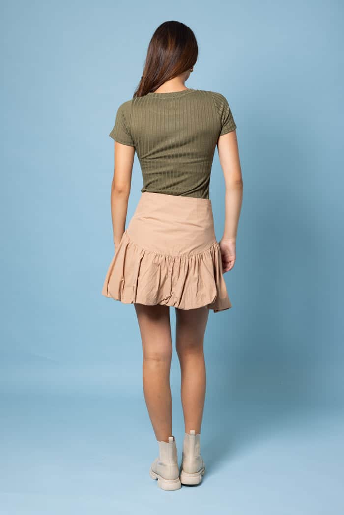 Indiana Bubble Skirt Caramel 3