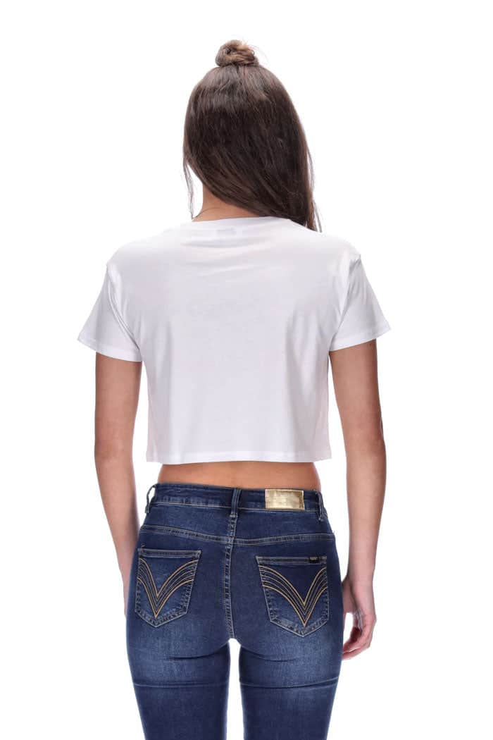 Isla Cropped Tee White 4