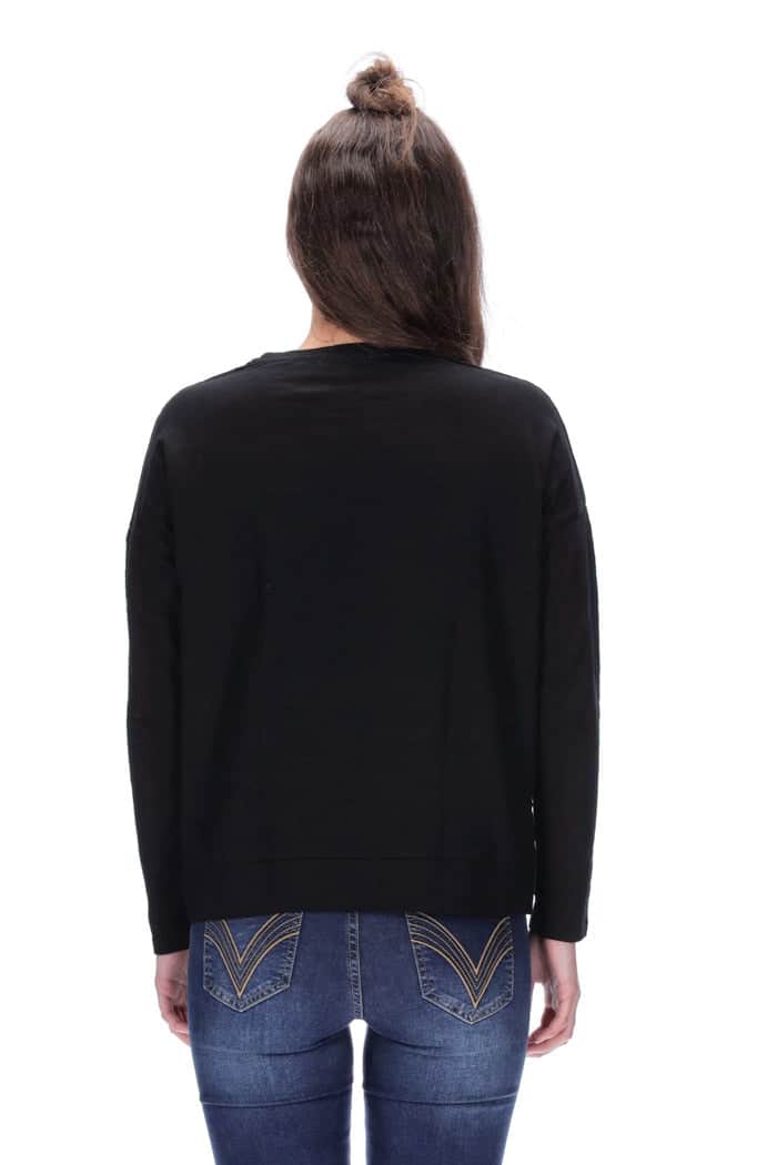 Ivy Long Sleeve Top Black 4