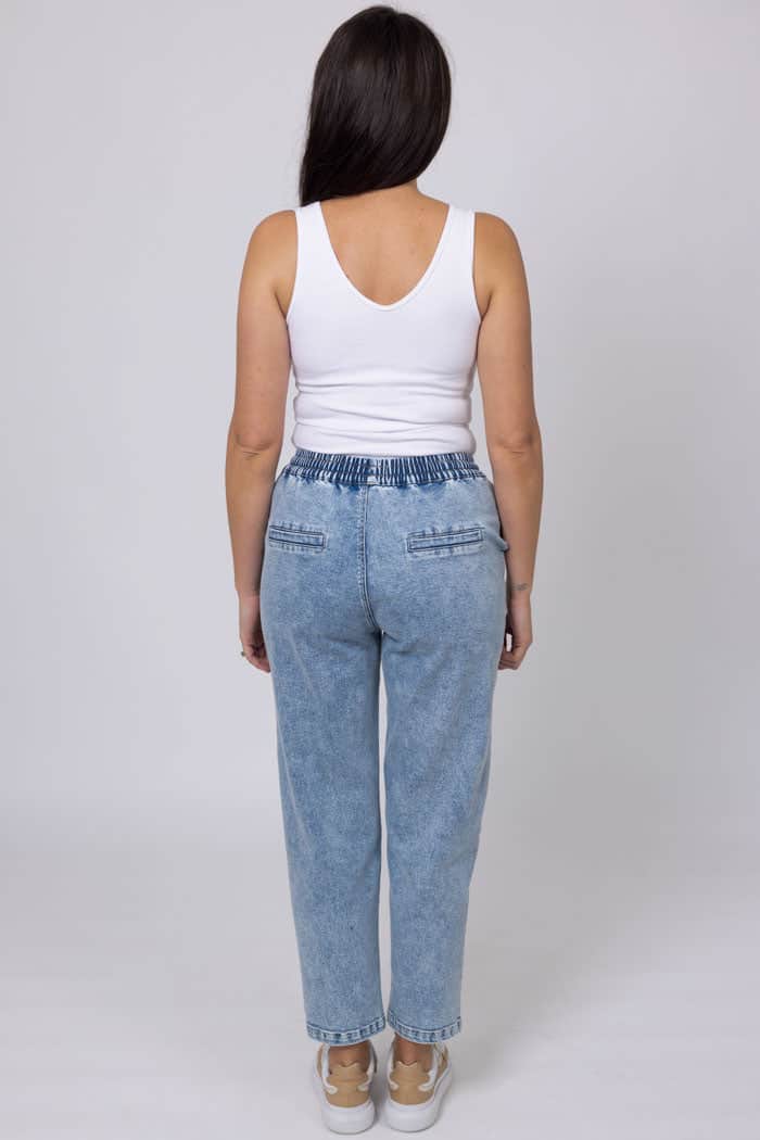 Talia Denim Jogger Light Blue 3