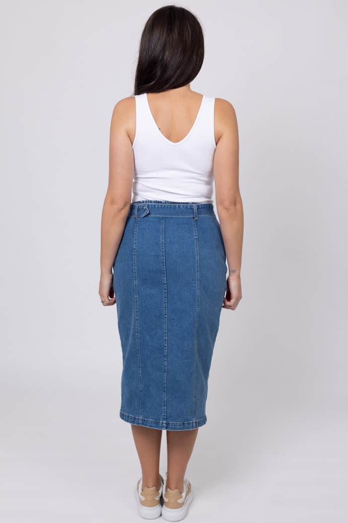 Marco Denim Midi Skirt 3