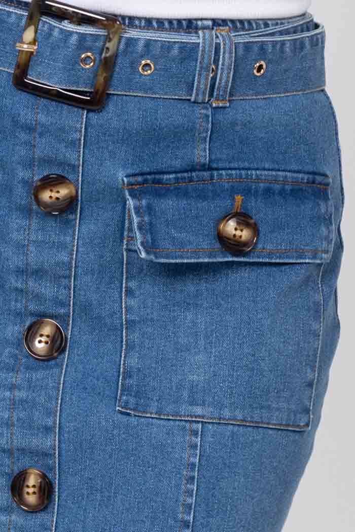 Marco Denim Midi Skirt 4