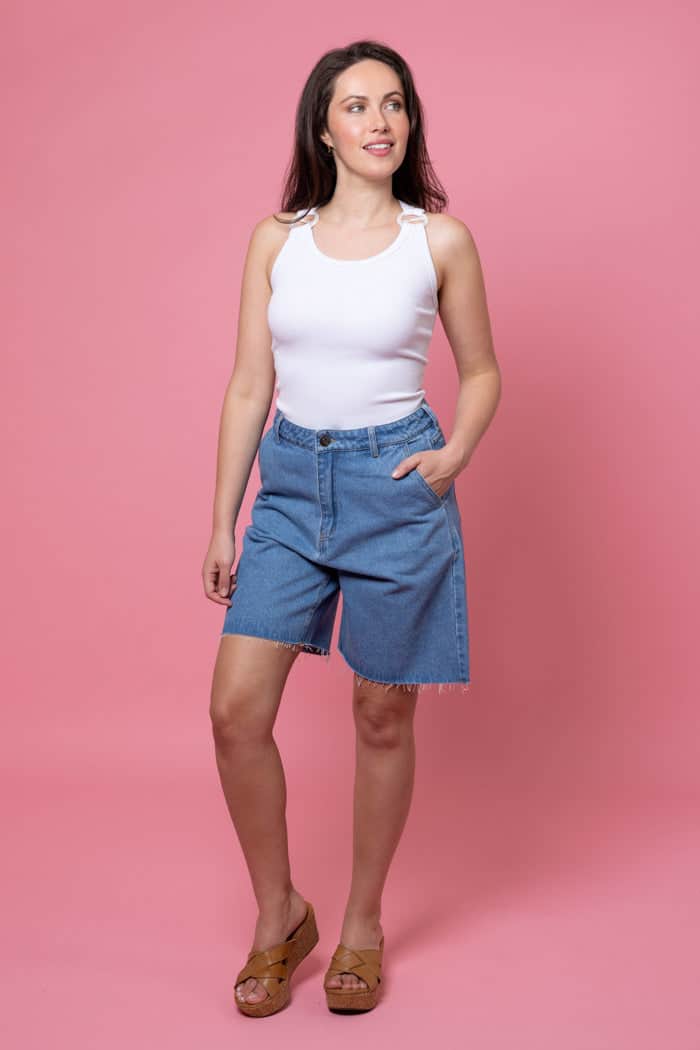 Belle Denim Jort Blue 5