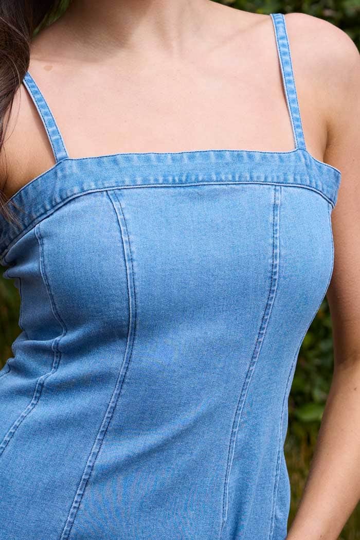 Alaia Denim Midi Dress 5