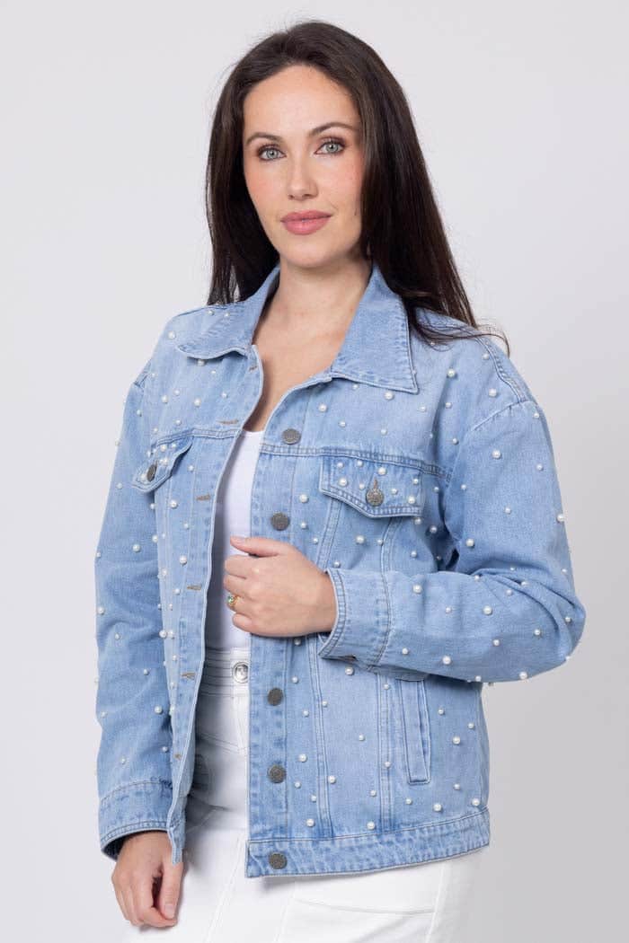 Skye Denim Jacket Pearl 2