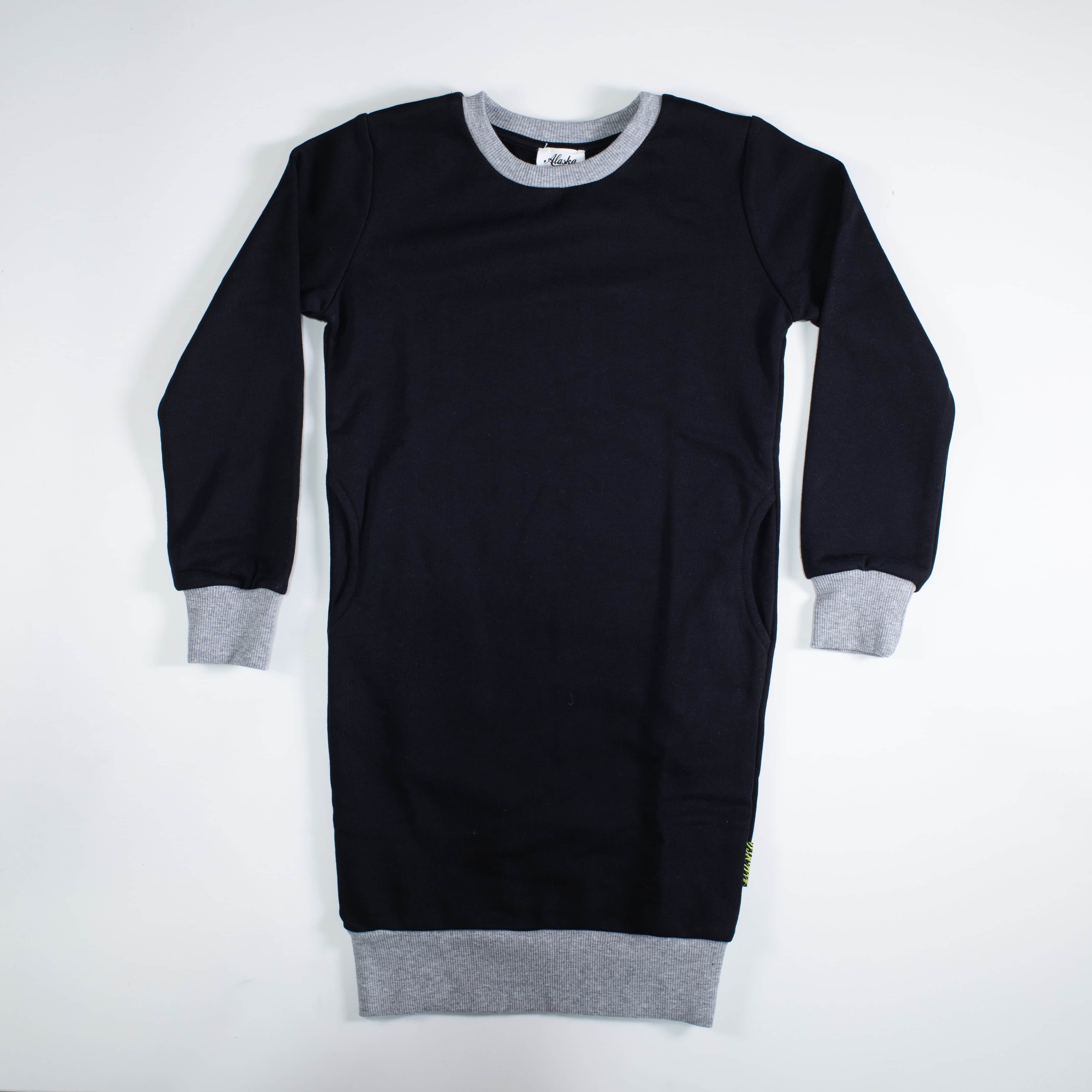 girls sweater dress black