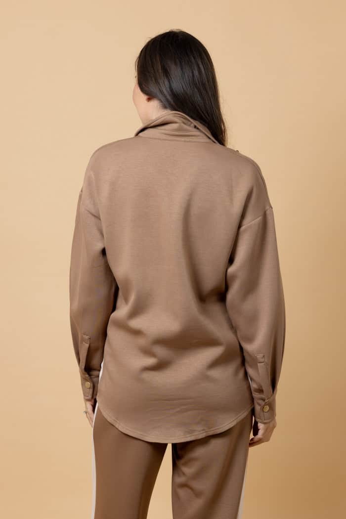 Jamie Cotton Shirt Brown 4