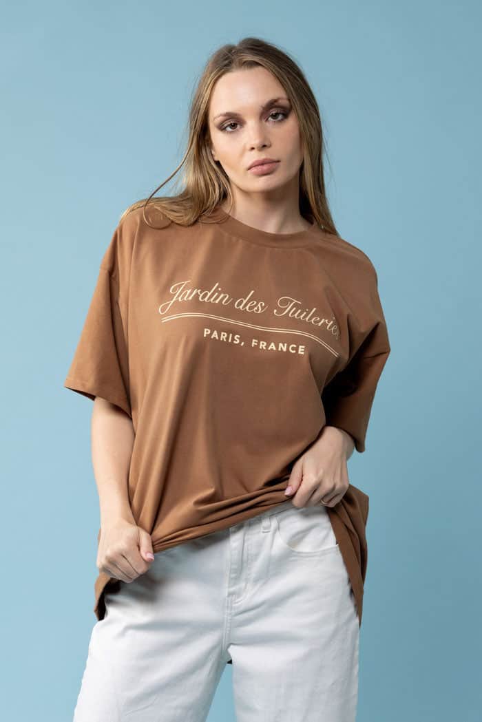Jardin T-Shirt Tan 2