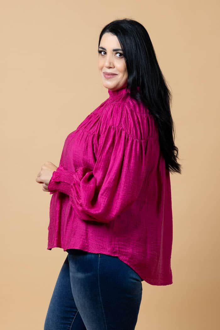 Jontee Long Sleeve Top Pink 5