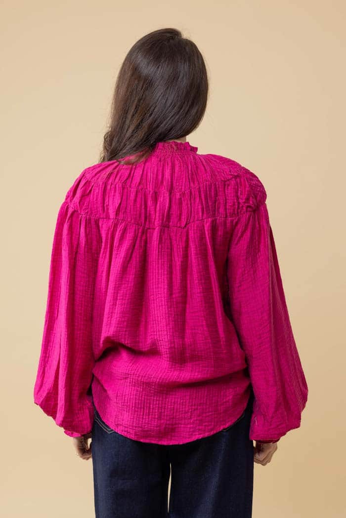 Jontee Long Sleeve Top Pink 4