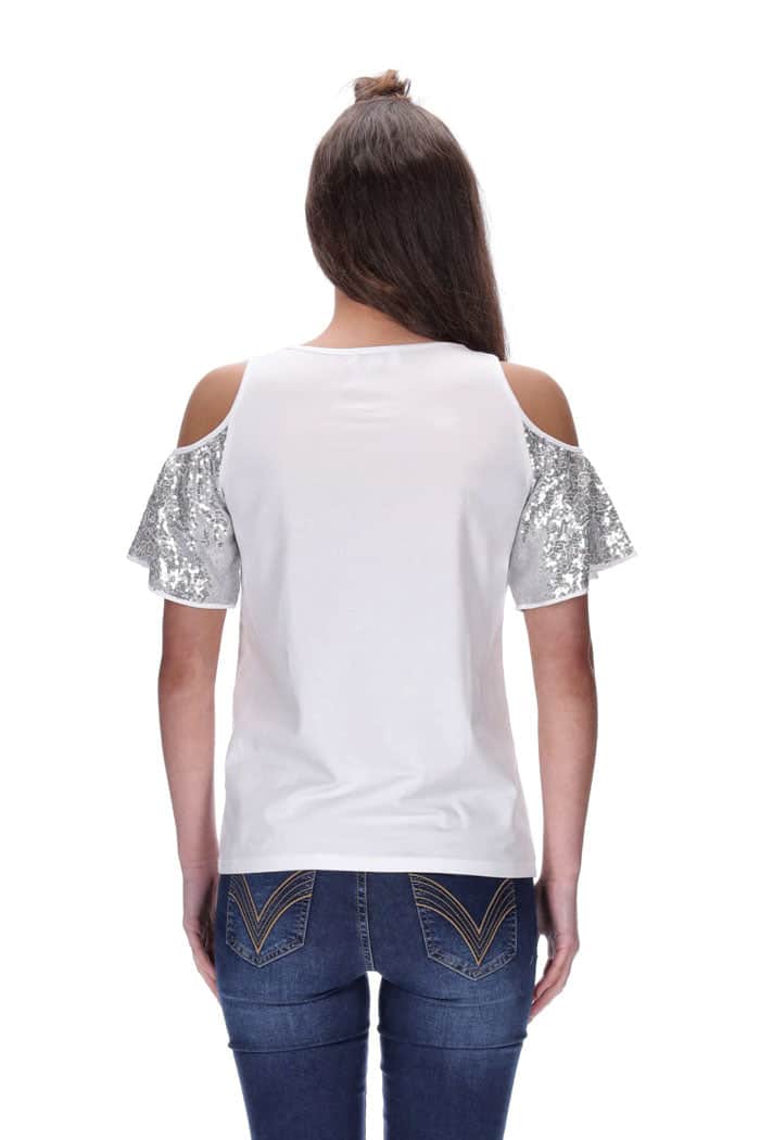 Josie Tee White/Silver 4