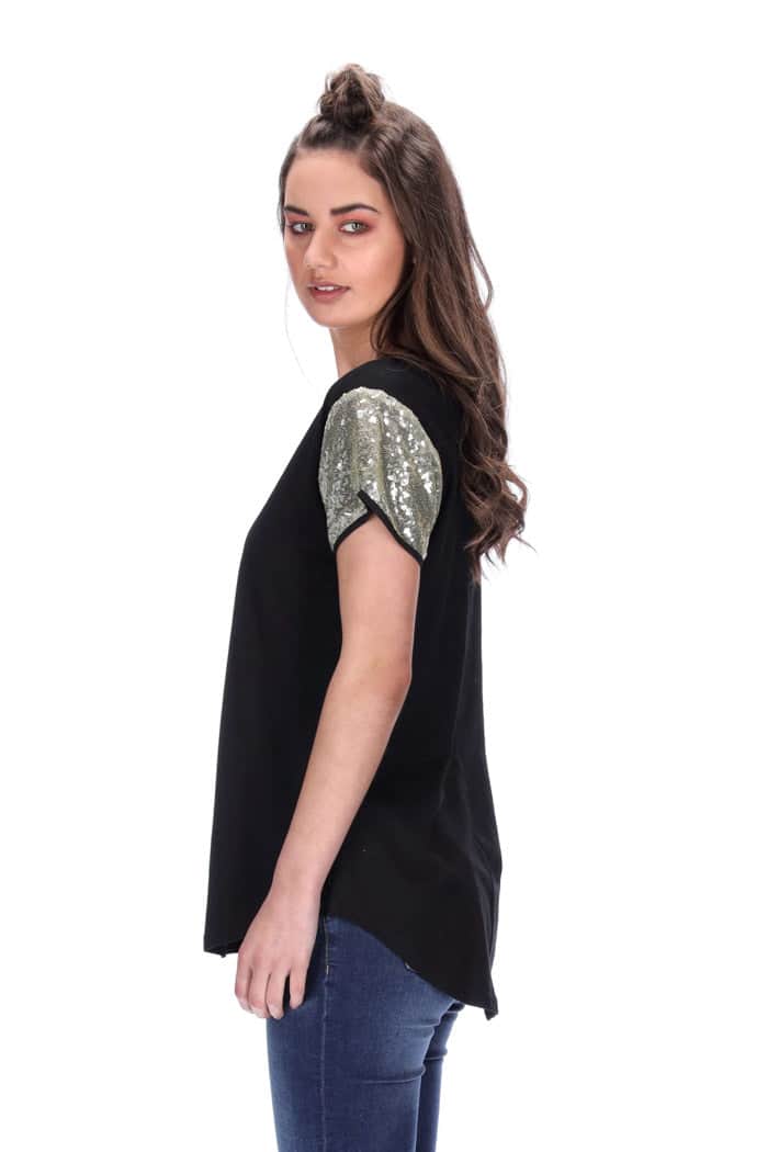 Kali Tee Black/Gold 3