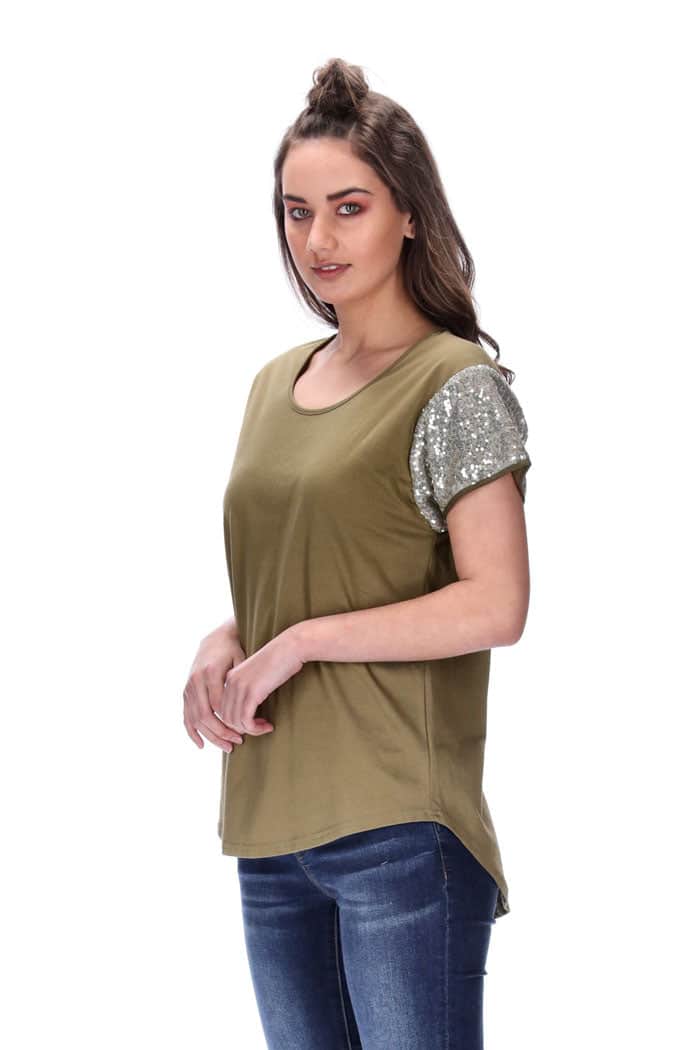 Kali Tee Khaki/Gold 3
